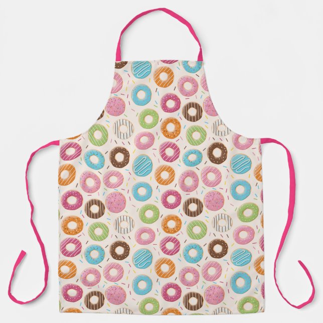 Fröhliche Donuts Candies Süßigkeiten Schürze (Vorderseite)