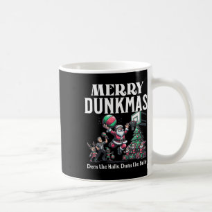Fröhliche Dunkmas lustiger Santa Sketll Weihnachts Kaffeetasse