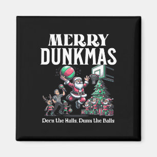 Fröhliche Dunkmas lustiger Santa Sketll Weihnachts Magnet