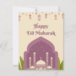 Fröhliche Eid Mubarak islamische Grüße Feiertagskarte