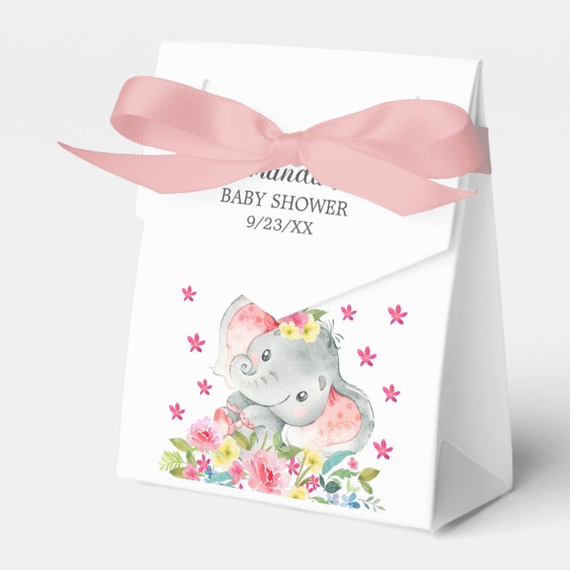 Fröhliche Elefant Baby Duwer Fevor Box Geschenkschachtel (Vorderseite)