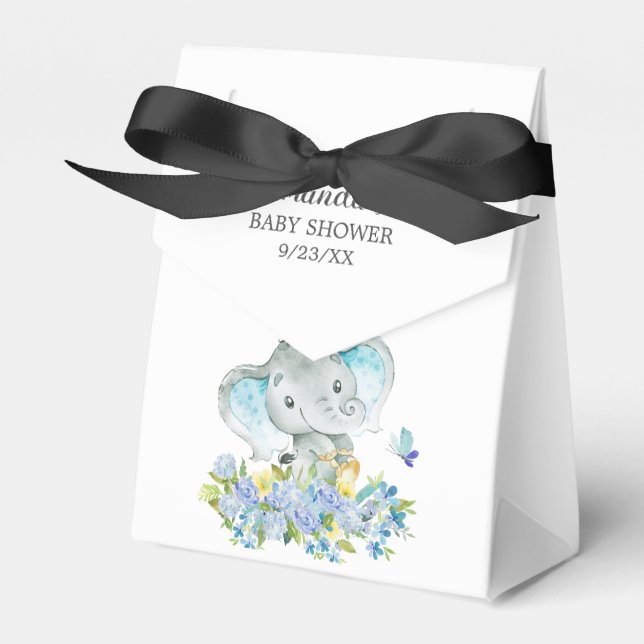 Fröhliche Elefant Baby Duwer Fevor Box Geschenkschachtel (Vorderseite)