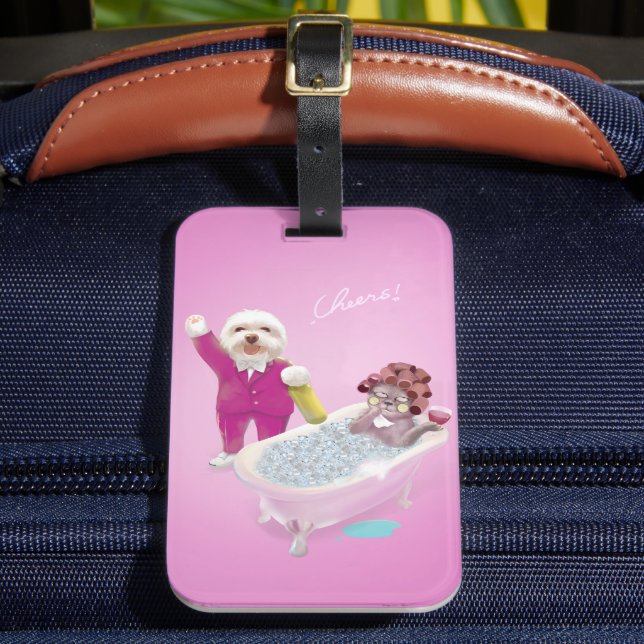 Fröhliche Entspannung Gepäckanhänger (Vorderseite Insitu 2)