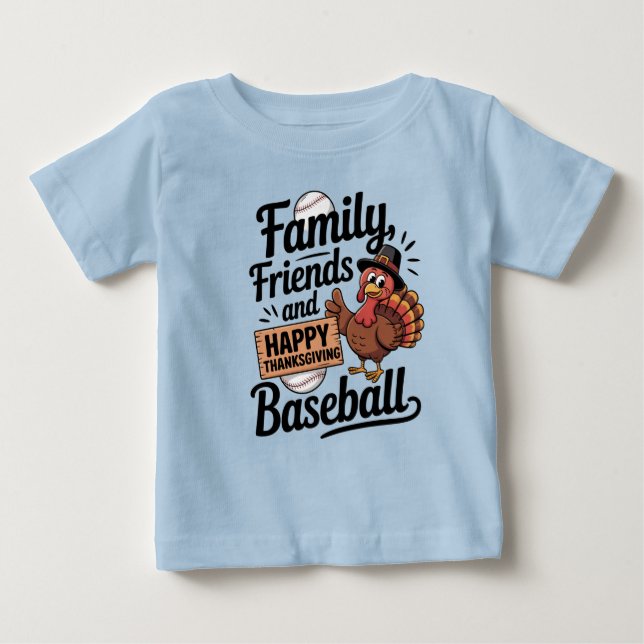 "Fröhliche Erntedanken Herbstleaves Baby T-shirt (Vorderseite)