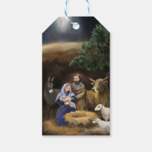 Fröhliche erste Weihnachtsgeburt Geschenkanhänger