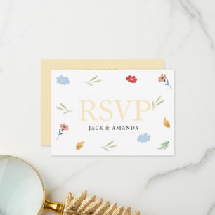fröhliche, farbenfrohe Hochzeitskarten Dankeskarte
