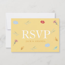 Fröhliche, farbenfrohe UAWG RSVP Karte