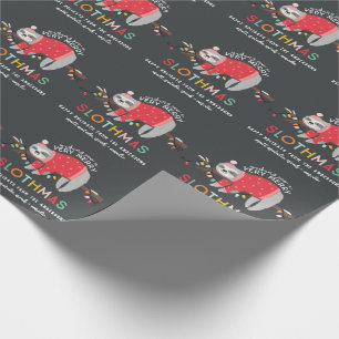 fröhliche, farbenfrohe Weihnachtsfeiern Geschenkpapier