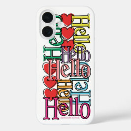 Fröhliche farbige "Hello" Casemate iPhone Case