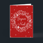 Fröhliche Ferienparty Feiertagskarte<br><div class="desc">Mit den Elementen,  die durch die Hand gezogen werden,  hat diese schöne Weihnachtskarte eine mondhaarige Guirische aus Hux,  Kiefernzapfen,  Schneeflocken und Blumenwinter um Ihre fröhliche Weihnachtsgrüße in einer schönen Kursivpolizei.</div>
