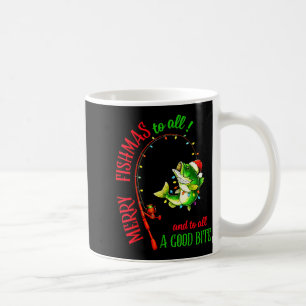 Fröhliche Fisch-Weihnachten an alle lustigen Fisch Kaffeetasse