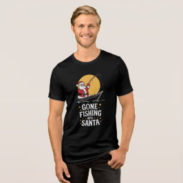 Fröhliche Fisch-Weihnachten Fang Tri-Blend Shirt