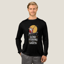Fröhliche Fisch-Weihnachten Fang Tri-Blend Shirt
