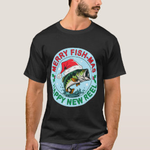 Fröhliche Fisch-weihnachten Glückliches Neues Gewä T-Shirt