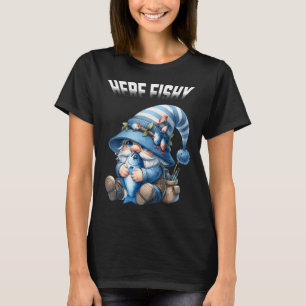 Fröhliche Fisch-Weihnachten Lustiger Angel-Christm T-Shirt