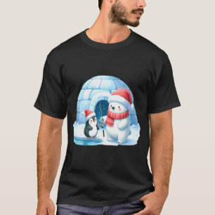 Fröhliche Fisch-Weihnachten Lustiger Weihnachtsbau T-Shirt