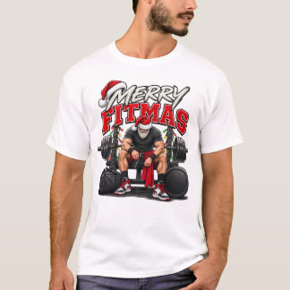 Fröhliche Fitmas Stärker als meine Ausreden Weihna T-Shirt