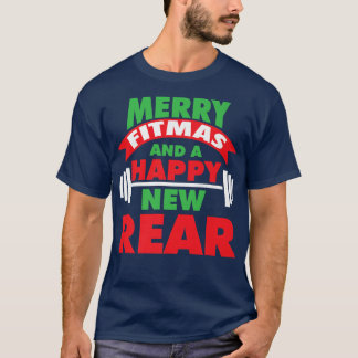 Fröhliche Fitmas und die glückliche Arbeit für den T-Shirt