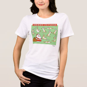 Fröhliche Fitness Rentiere von Sandra Boynton Tri-Blend Shirt