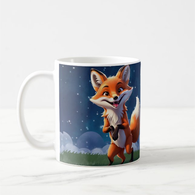 Fröhliche Fox Winter Tasse (Links)