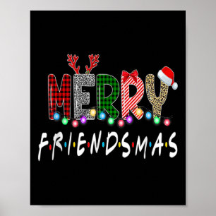 Fröhliche Friendsmas Freunde Weihnachten passend X Poster