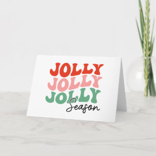 Fröhliche Fröhliche Fröhliche Jahreszeit  Retro-Fe Karte