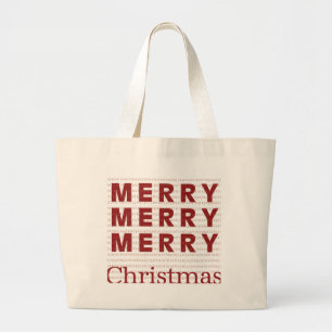 Fröhliche, fröhliche Weihnachten Jumbo Stoffbeutel