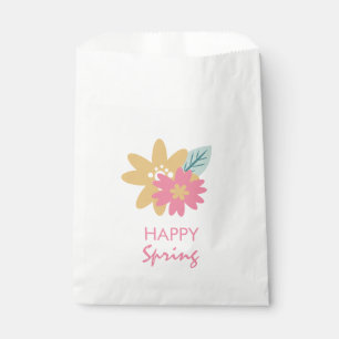 Fröhliche Frühlings-Osterfloristik Rosa Blau Gelb Geschenktütchen