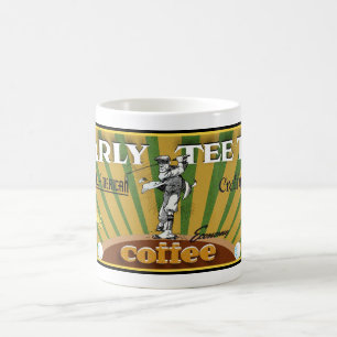 FRÖHLICHE 'FRÜHSTÜCKS-KAFFEE' GOLF MARKE KAFFEETASSE