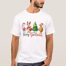 Fröhliche Gänsemas Weihnachten Lustige Gans