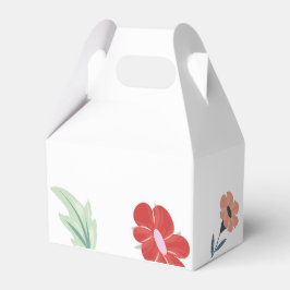 Fröhliche Gastgeschenk Hochzeit mit farbenfroher B Geschenkschachtel