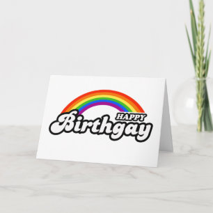 Fröhliche Geburtsgay-Karte Karte