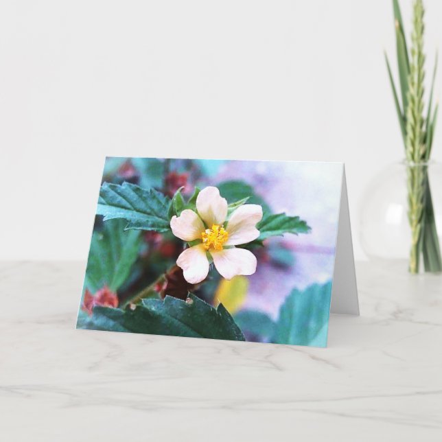 Fröhliche Gelbe Blume Blankokarte Karte (Vorderseite)
