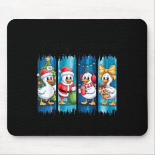 Fröhliche Goosemas Weihnachtsfreude Festliche Ente Mousepad