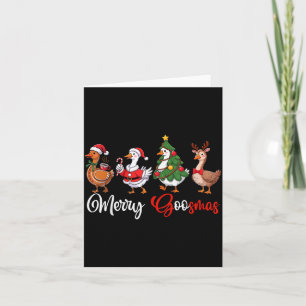 Fröhliche Goosmas Alberne Gans Weihnachten Lustige Karte
