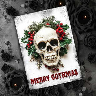 Fröhliche Gothmas-Weihnachtskarte Dankeskarte