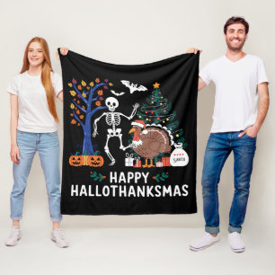 Fröhliche Hallothanksmas-Festzeit-Geschenk Herbst Fleecedecke