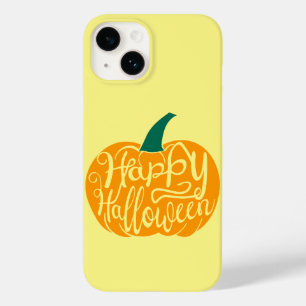 Fröhliche Halloween-Beschriftung auf ausgehöhltem Case-Mate iPhone 14 Hülle