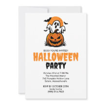 Fröhliche Halloween-Geister- und Kürbisparty