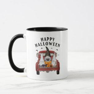 Fröhliche Halloween-Gnome im alten Lastwagen Tasse
