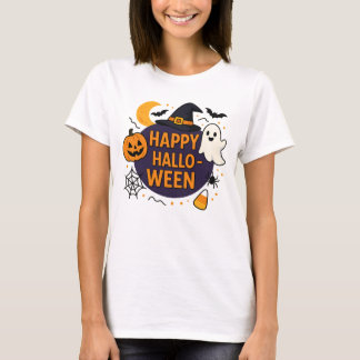 Fröhliche Halloween Gruselnacht . Lustiger Kürbis T-Shirt