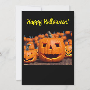 Fröhliche Halloween-Grußkarte Feiertagskarte