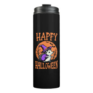 Fröhliche Halloween Igel Hexe Thermosbecher