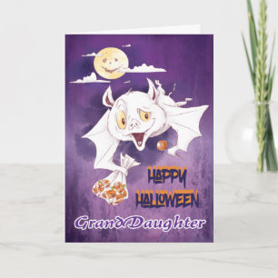 Fröhliche Halloween-Karte Enkelin Karte