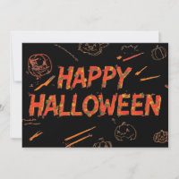 Fröhliche Halloween-Karte, minimalistisches modern