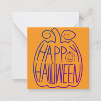 Fröhliche Halloween-Karten, süß, Vorrat auffüllen! Mitteilungskarte