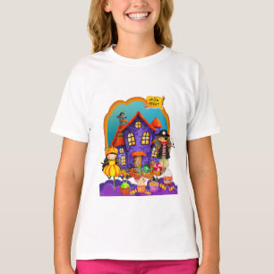 Fröhliche Halloween-Kostenüm Kinderparty-Feier T-Shirt