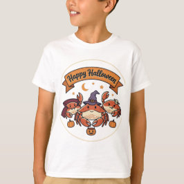 Fröhliche Halloween-Krabben T-Shirt