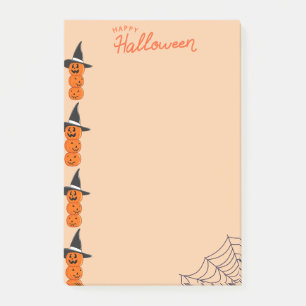 Fröhliche Halloween-Kürbis-Post-it-Notizen Post-it Klebezettel