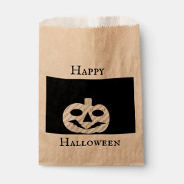 Fröhliche Halloween-Kürbislaterne Gefallenentüte Geschenktütchen